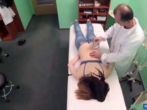 brunette, koppel, dokter, tiener, amateur