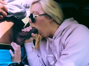 애널, 큰 애널, 금발, 차, 아마추어