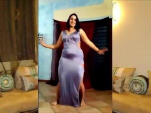 Chubby Egyptian Woman Dancing