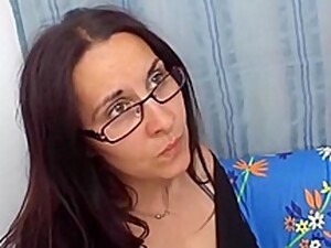 Mature Brunette With Glasses And Super Hairy Pussy Is Having Anal Sex And Enjoying It A Lot