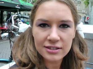 Rambut coklat, Semprot sperma, Luar ruangan, Seks publik, Gadis remaja