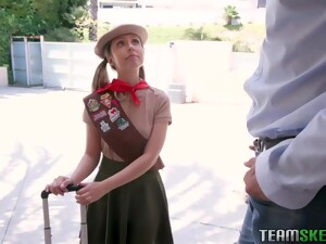 Sweet Scout Girl Is Often Having Sex With Handsome Guys, Instead Of Just Selling Cookies