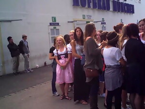 Oktoberfest Toilet Queue