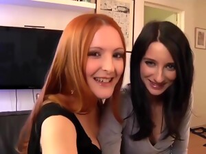 Brünette, Französin, Eigenperspektive, Strümpfe, Dreier