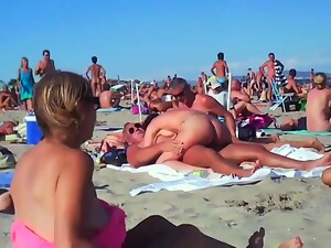 bãi biển, cu to, sex tập thể, thủ dâm, công khai