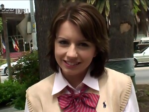 Азиатки, Короткие волосы, Студентки, Молодежь, Униформа