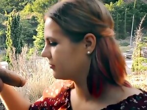 Public Blowjob At The Busy Highway