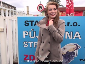 Brunette Victoria Shows Her Sucking And Riding Skills In The Car