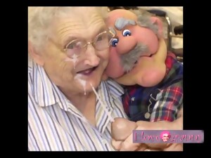 Sborra sulla faccia, Nonna, Porno casalingo, Masturbazione