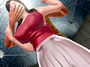 Busty Anime Girl Gets Tied Up And Hotly Fucked In The Subway