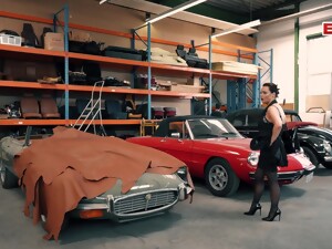 store bryster, brunette, moden, mor, nylon