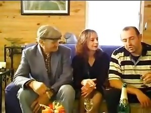 Anal, Ins gesicht, Großvater, Haarig, MILF, Ehefrau, Dreier