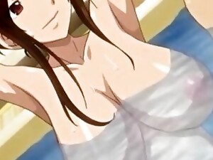 anime, strand, bikini, schattig, buitenseks