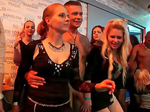 Some Of The Sluts At This CFNM Sex Orgy Are Getting More Horny