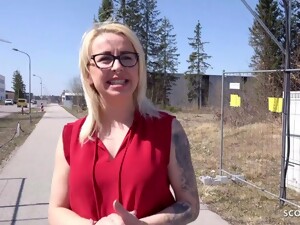 rövslickande, provspelning, tyska, offentligt, ung