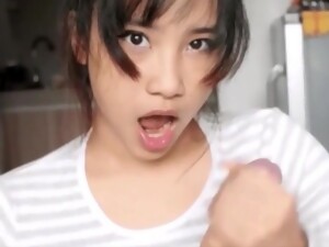 Schönheit, Schwanz blasen, Abspritzen, Hausgemacht, Natürlich