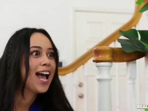 Big-eyed Hispanic Naughty Girl Dania Vega Getting Plowed Hard