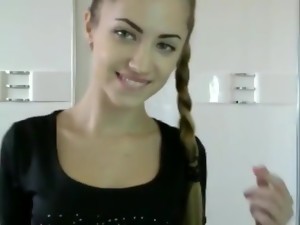 ξανθιά, γδύσιμο, κάμερα ιστού, ερασιτέχνιδα