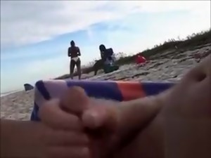 sild, strand, sort, at spille pik, penis, pisse, voyeur