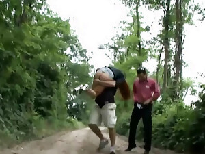 نيك في الطيز, جميلة, طيز كبيره, زبرين في واحده, امهات