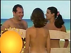 beibi, ranta, isot rinnat, nudisti