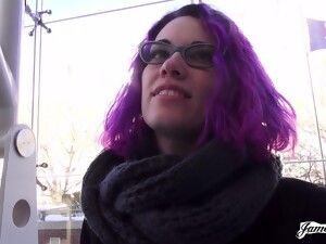 Passionate Fucking On The Bed With Small Tits Stranger Violet