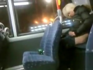 blond, buss, full, kissa, tittare