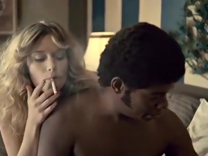 blond, celebrity, interraciaal, roken, vintage, amateur