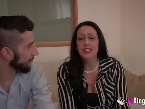 mand, milf, strømpebukser, amatør