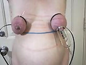 Seks mengikat kasar, Buatan sendiri, Wanita dewasa, Puting susu, Payudara kendor, Kereta