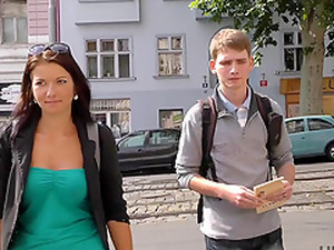 brunett, par, tjeckiska