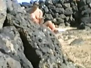 strand, dildo, gömd kamera, milf, bröstvårtor, tittare, fru