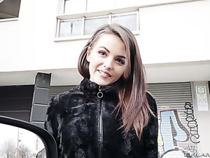 skjønnhet, søt, runke-tur, virkelig, spansk, våt