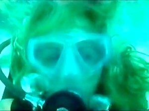 store bryster, dildo, masturbering, moden, solo, under vand