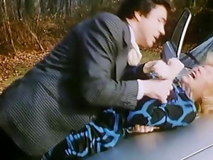 blond, bil, sektretær, gammeldags