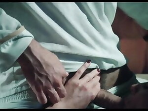 otrohet, klassisk, hårig, avrunkning, gammal och ung, vintage, fru