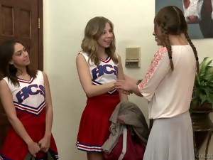 Majorette, Lesbiennes, Lingerie, Chaussettes, Strip-tease