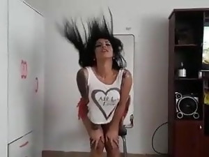 røv, stor røv, dans, ladyboy, shemale, solo, teenager